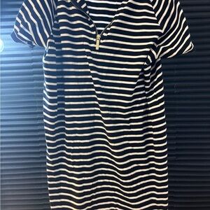 Black and White Striped Dress